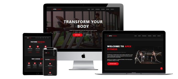 gymflex - Modern Gym & Fitness Website Template