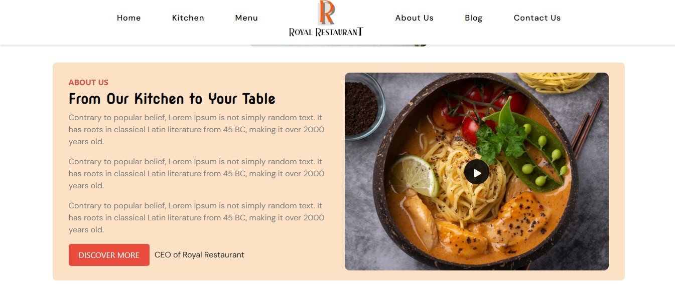 Restaurant Website