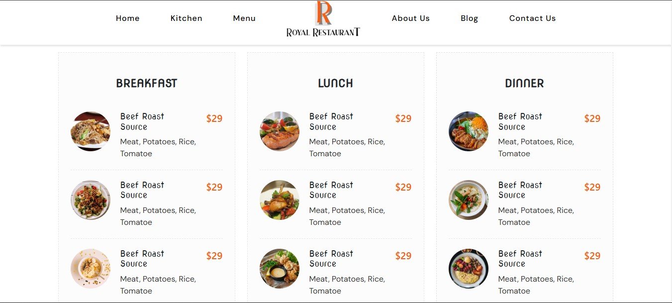 Restaurant Website