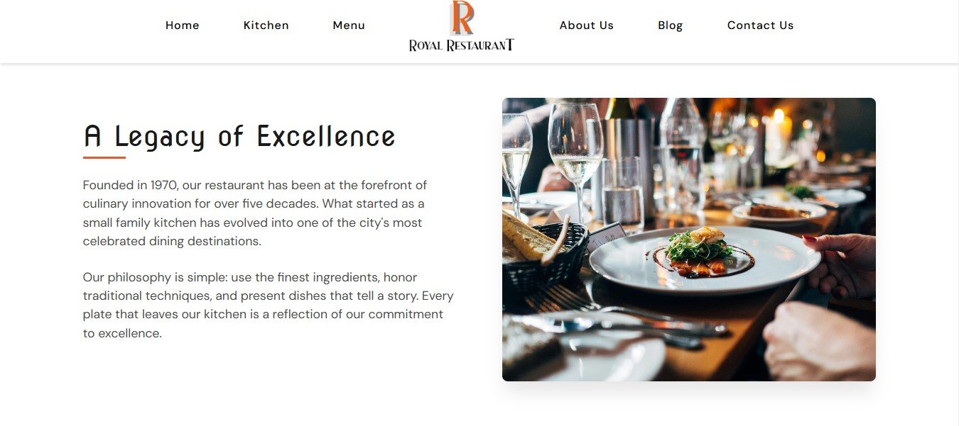 Restaurant Website